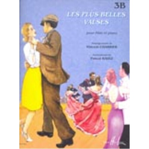 Les Plus Belles Valses Book 3B Flute Piano (Softcover Book)