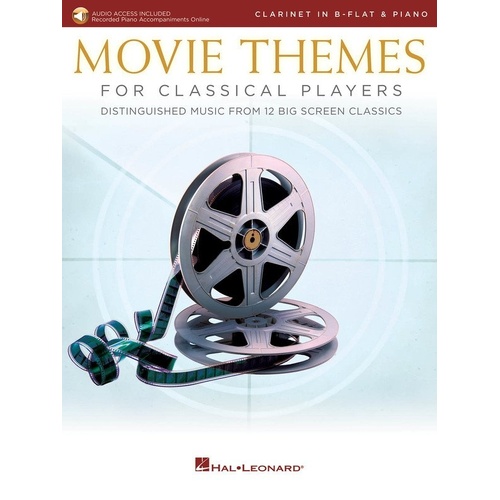 Movie Themes for Classical Players Clarinet and Piano Book - Hal Leonard