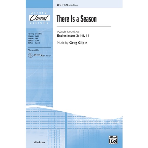 There Is a Season SAB Choral Sheet Music