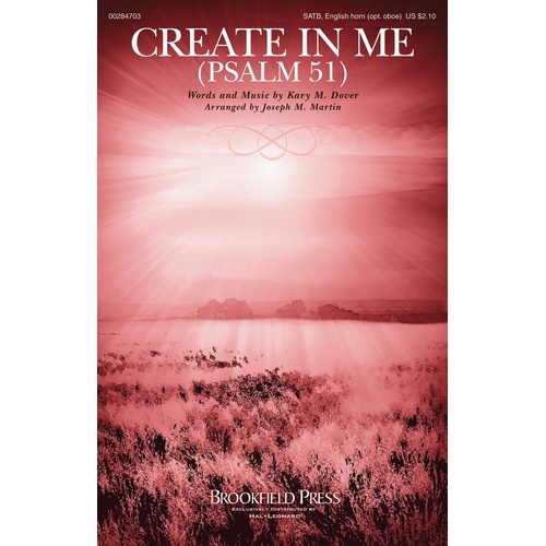 Create In Me SATB (Octavo)