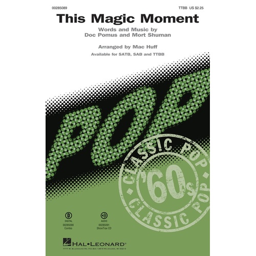 This Magic Moment TTBB (Octavo)