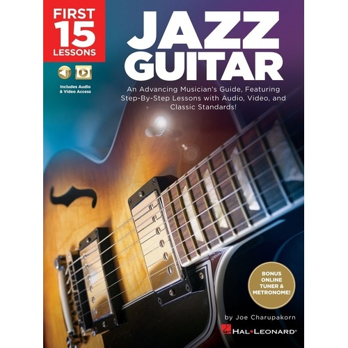 First 15 Lessons Jazz Guitar TAB Book by Hal Leonard