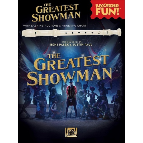 The Greatest Showman Recorder Fun Book - E-Z Play Today Notation for 9 Songs