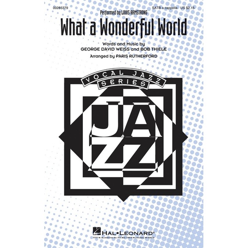 What A Wonderful World SATB A Cappella (Octavo)