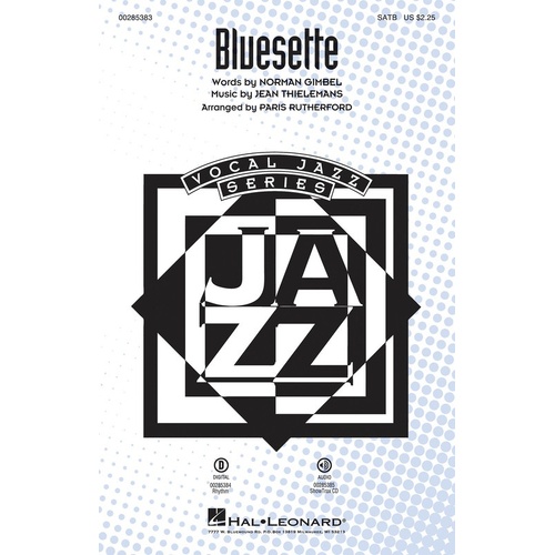 Bluesette ShowTrax CD (CD Only)