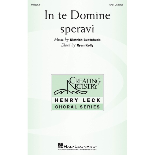 In Te Domine Speravi SAB (Octavo)