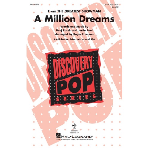 A Million Dreams SSA 