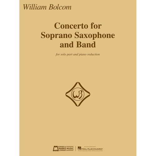 Bolcom - Concerto For Soprano Sax/Piano (Softcover Book)