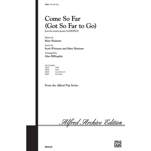 Come So Far (Got So Far To Go) SSA