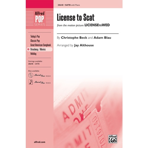 License To Scat SATB (From License To Wed)