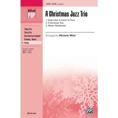 A Christmas Jazz Trio SATB Choral Sheet Music