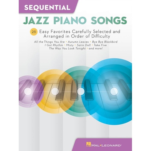 Sequential Jazz Piano Songs by Hal Leonard - 72 Pages, Piano Solo, 26 Arrangements for Beginners to Advanced Players