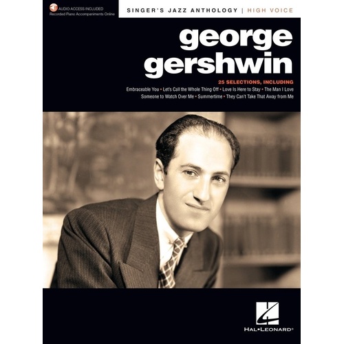 George Gershwin Singer's Jazz Anthology High Voice Book