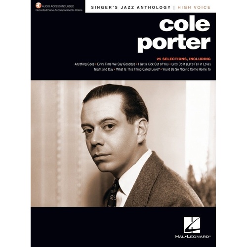 Cole Porter Singer's Jazz Anthology High Voice Book