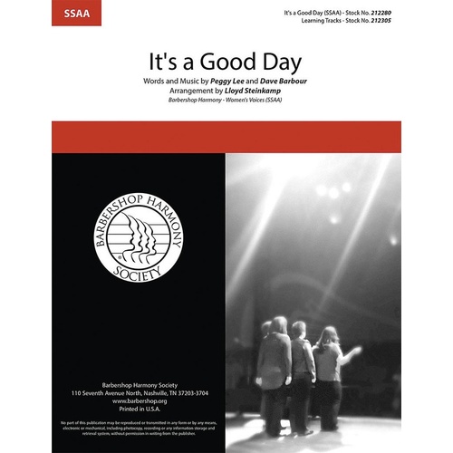 Its A Good Day SSAA A Cappella (Octavo)