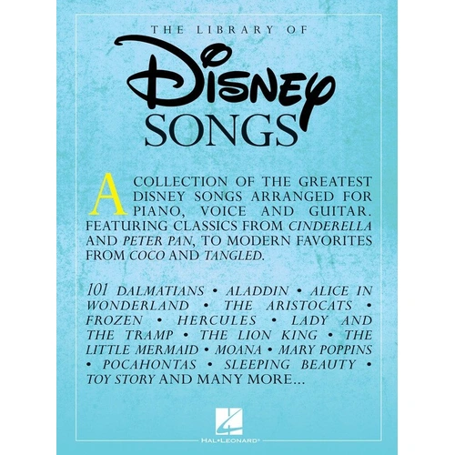 The Library of Disney Songs PVG Songbook