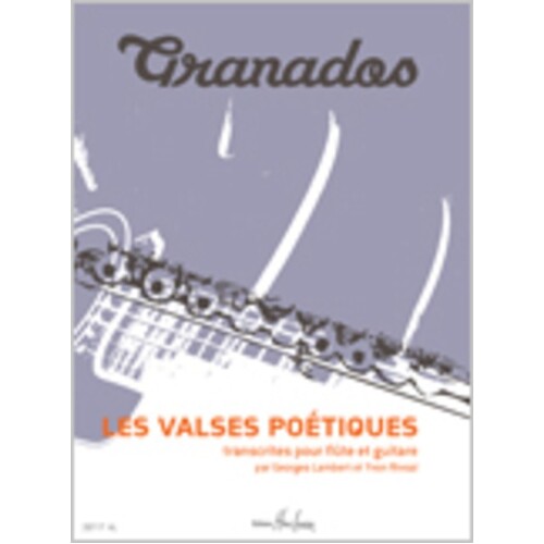 Valses Poeticos Arr Lambert Rivoal Flute Guitar (Softcover Book)