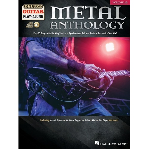 Metal Anthology Deluxe Guitar Play-Along V15 BK/OLA