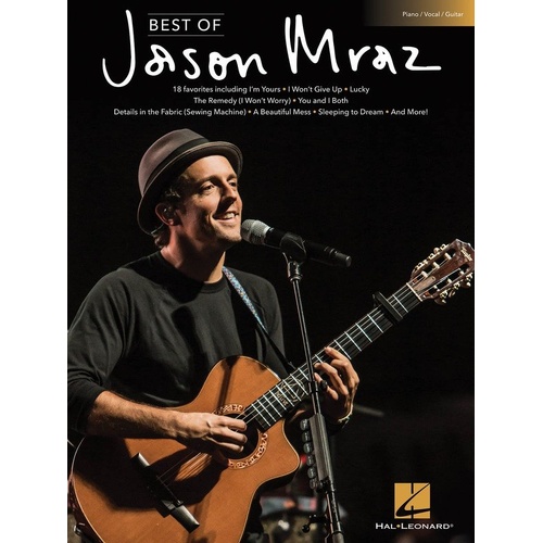 Best of Jason Mraz PVG Songbook for Piano, Voice, and Guitar - 152 Pages, Hal Leonard