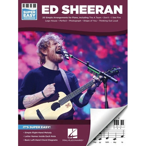 Ed Sheeran Super Easy Songbook - 20 Accessible Arrangements for Piano