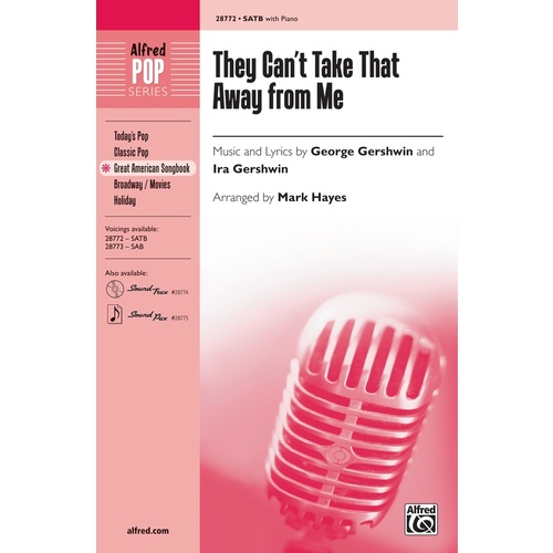 They Can't Take That Away from Me SATB Choral Sheet Music