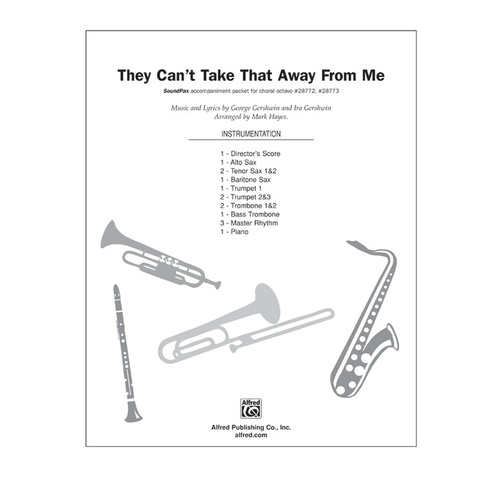 They Can't Take That Away From Me SoundPax Choral Sheet Music