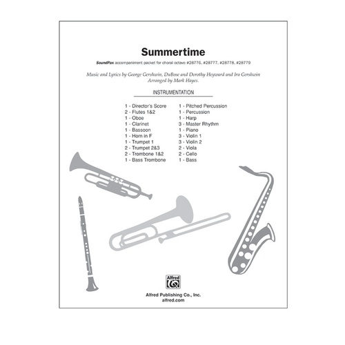 Summertime (From Porgy and Bess) SoundPax Choral Sheet Music