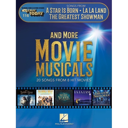 A Star Is Born, La La Land, Greatest Showman E-Z Play 116 - 20 Popular Songs for Keyboard
