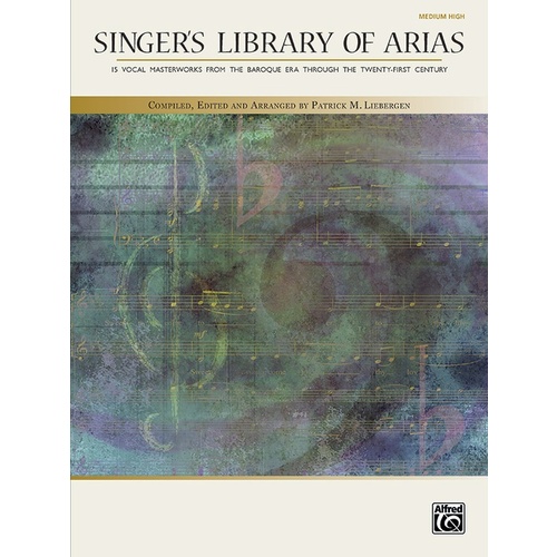 Singers Library of Arias for Medium High Voice Book