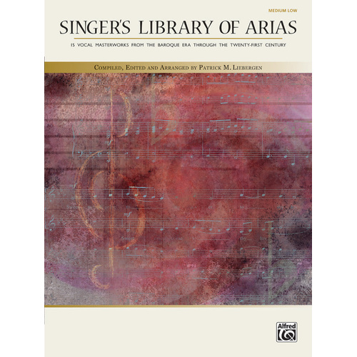 Singers Library of Arias Low Voice Book
