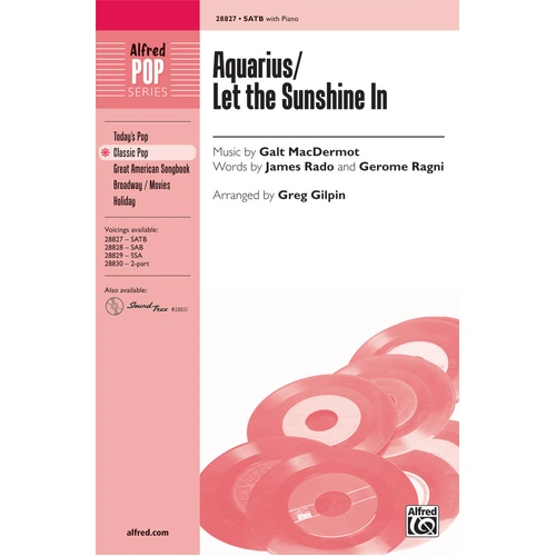 Aquarius / Let the Sunshine In Choral Sheet Music Arr. Gilpin
