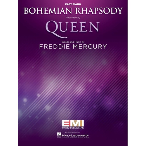 Bohemian Rhapsody Easy Piano Songbook by Hal Leonard, 12 Pages