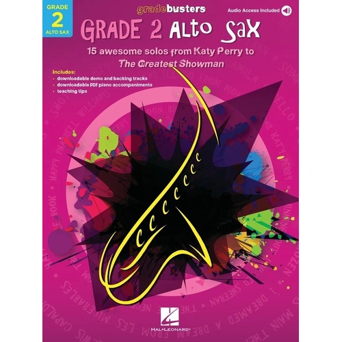 Gradebusters Grade 2 Alto Saxophone Book with Audio Playback+