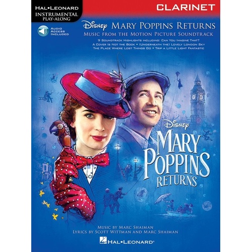 Mary Poppins Returns for Clarinet - Instrumental Play-Along Series