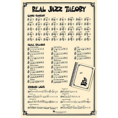 Real Jazz Theory Poster 22 x 34 Inch Inch