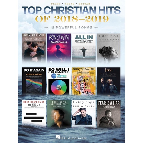 Top Christian Hits of 2018-2019 Songbook for Piano, Voice, and Guitar