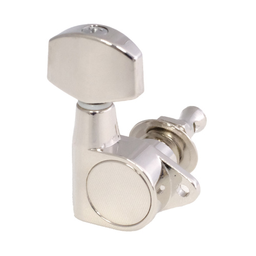 Van Gent Guitar Machines 6-in-Line Enclosed Nickel Machine Heads - 90° Screw Mount, 1:15 Gear Ratio, Made in Netherlands