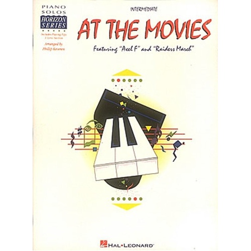 At the Movies Intermediate Piano Solo by Hal Leonard, 48 Pages, Beginning Piano Arrangements of Movie Songs