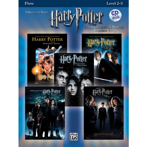 Harry Potter Solos Movies 1-5 Flute Book/CD
