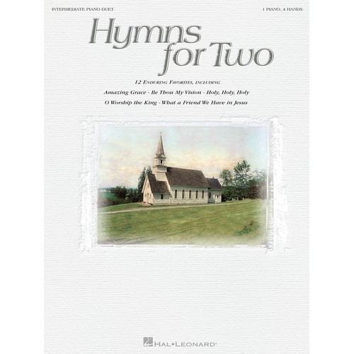 Hymns For Two Intermediate Piano Duet (Softcover Book)