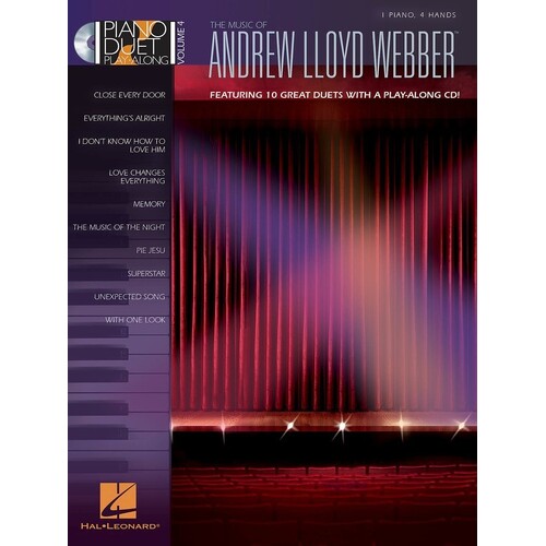 Andrew Lloyd Webber Piano Duet Play Along CDv4 (Softcover Book/CD)