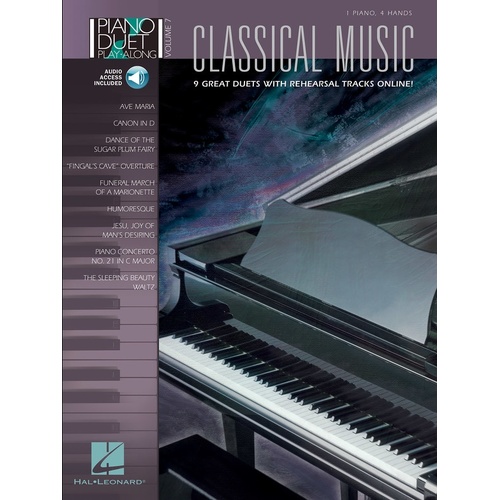 Classical Music Piano Duet Play Along Book/CD V7 (Softcover Book/CD)