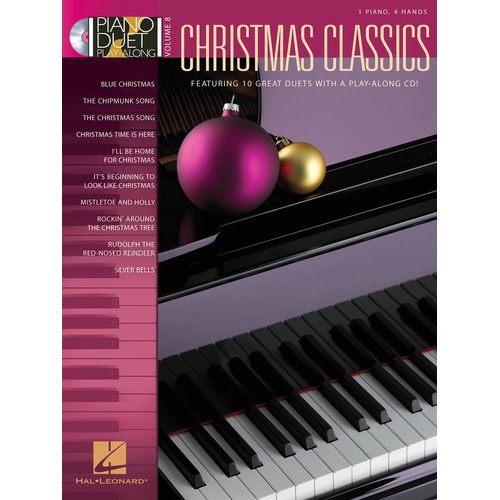 Christmas Classics Piano Duet Play Along CD V8 (Softcover Book/CD)