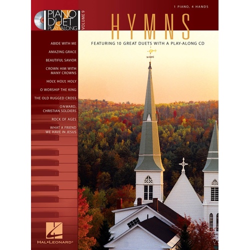 Hymns Piano Duet Play Along Book/CD V9 (Softcover Book/CD)