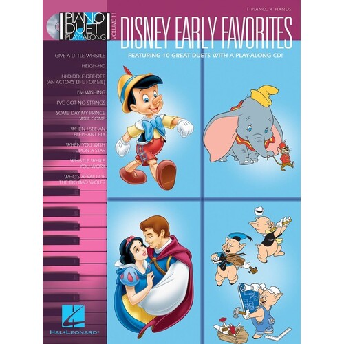 Disney Early Favorites Piano Duet Play Along Vol (Softcover Book/CD)