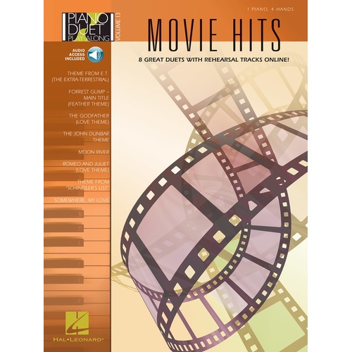 Movie Hits Piano Duet Play Along Book/CD V13 (Softcover Book/CD)