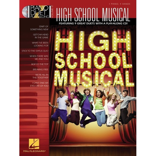 High School Musical Piano Duet Play-Along V17 with CD