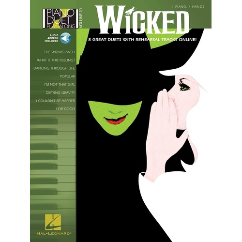 Wicked Piano Duet Play Along V20 Book/CD (Softcover Book/CD)