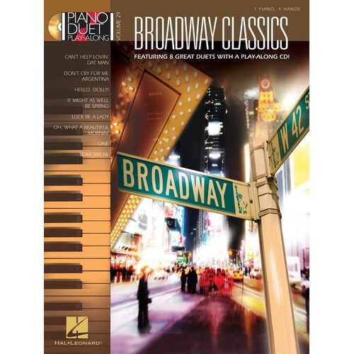 Broadway Classics Piano Duet Play Along Book/CD V2 (Softcover Book/CD)