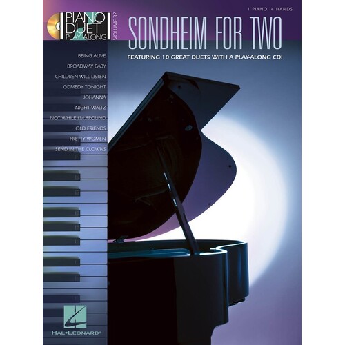 Sondheim For Two Piano Duet Play Along Book/CD V32 (Softcover Book/CD)